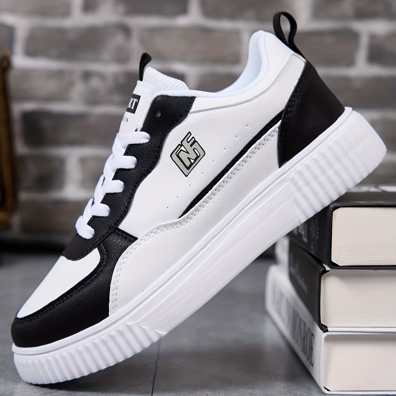 Zapatillas Casuales Unisex Ligeras y Cómodas | Temporada Primavera/Otoño, Estilo Bajo con Diseño Geométrico, Aptas para Uso en Todas las Estaciones, Ideales para Ir al Trabajo, Ropa Casual de Negocios y Actividades al Aire Libre - Imagen 4