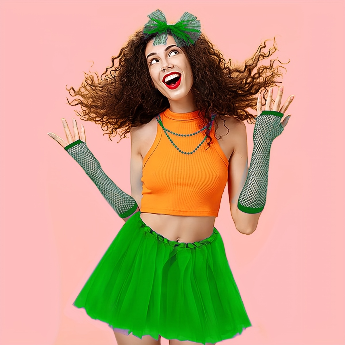 80's Bow Skirt 80s Ruffle Skirt Plus Size Plus Size Lady RaRa