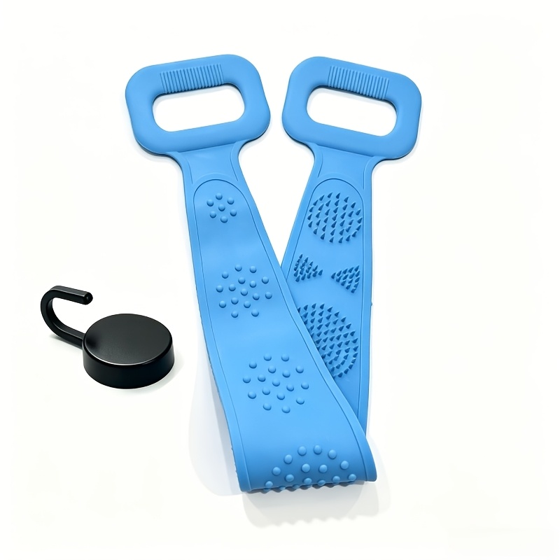 2 Pack Double-sided Body Scrubber With Hook | Exfoliating Deep Cleansing Bath Brush | Shower Back Scrubber For Massage And Dead Skin Removal | Dirt And Scrubber | Perfect Christmas Gift