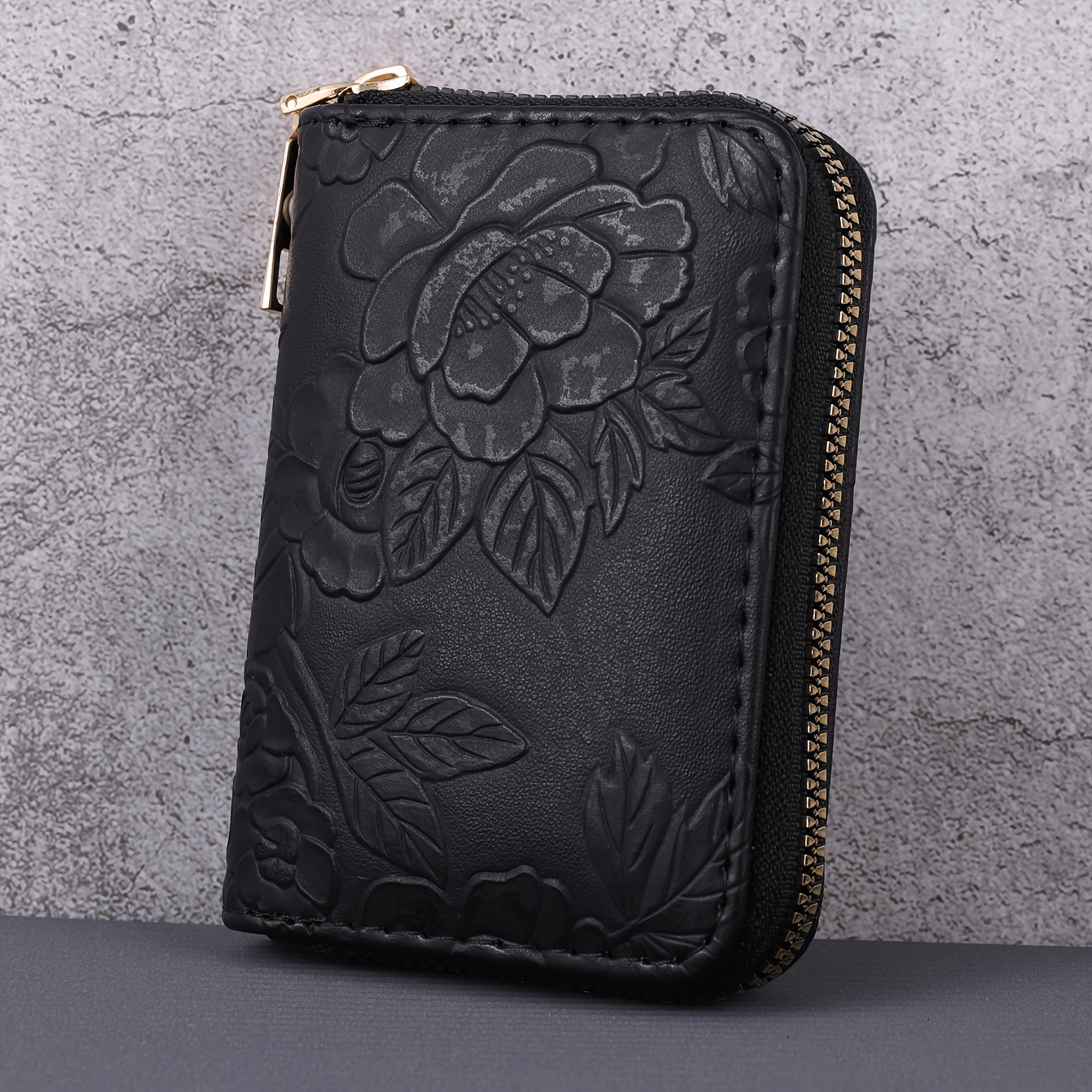 Image of 1pc Women's Fashion Easy Short Wallet Large Capacity Multi-card Slot Card Holder Single Zipper Portable Printed Coin Purse