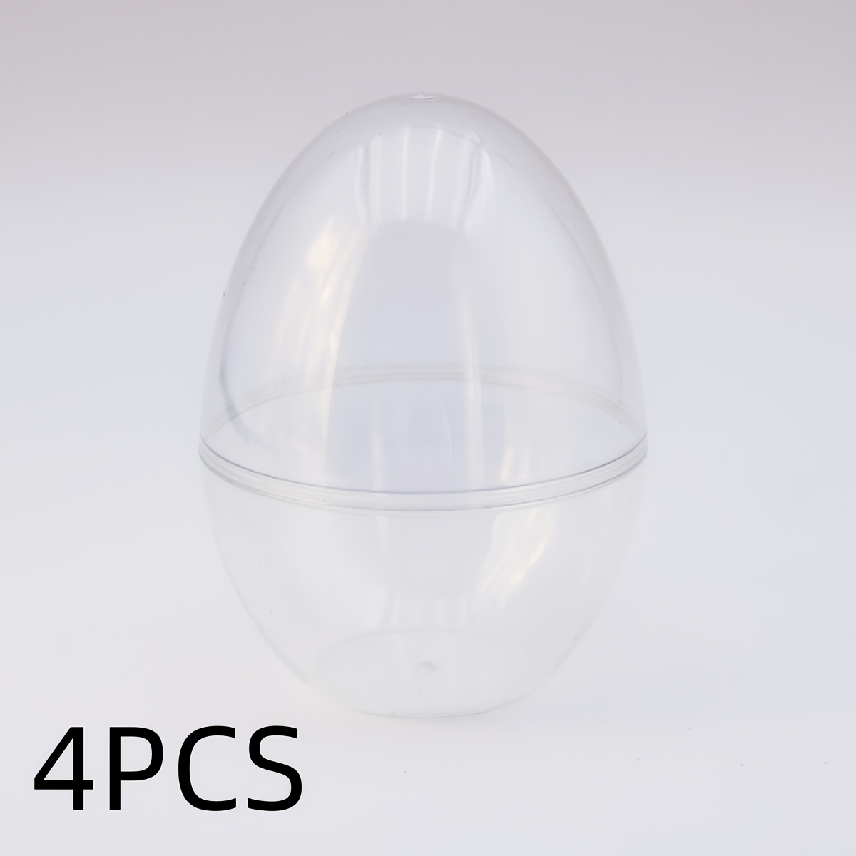 Giant Transparent Plastic , Plastic Egg - Perfect For Egg Hunts, Party Decorations, And Candy Storage, Gift Packaging Box, Holiday Supplies, Design