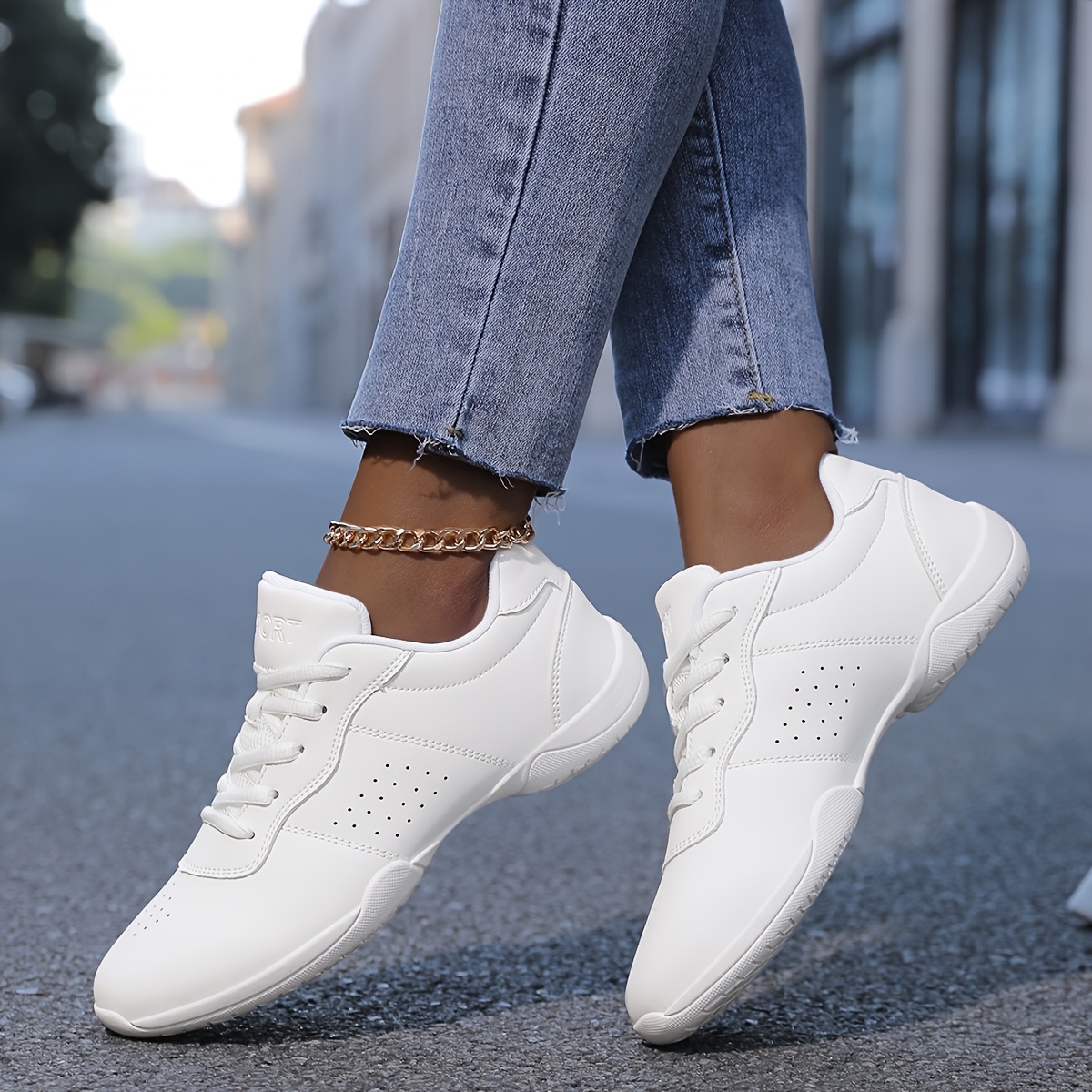 women's lightweight non slip dance sneakers fashionable flat