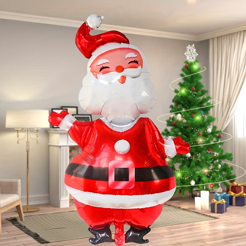 1 Extra Large Santa Claus Foil Balloon (120cm/47in) – Perfect Christmas Decoration For Indoor And Outdoor Holiday Decor, New Year Winter Festive Décor, For Halloween