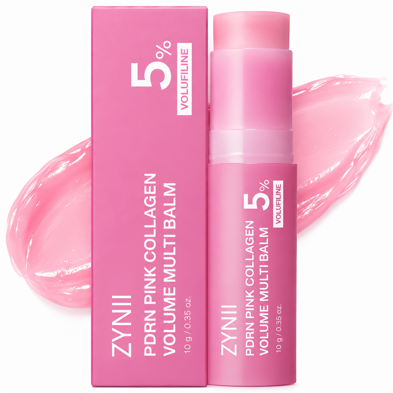 TEMU Collagen Plumping Skin Balm Stick Infused Hyaluronic Acid And Deep Hydration Glow Stick For Lips Neck Face Long Lasting Moisturizing Korean