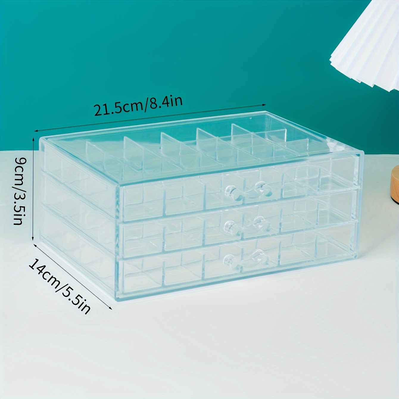 TEMU Clear 3-tier Bead Organizer For Making - Plastic, Style, Long Rectangular , Drawer , For Bead Storage And Organization,diy Crafts,beading Storage,beading&jewelry Making