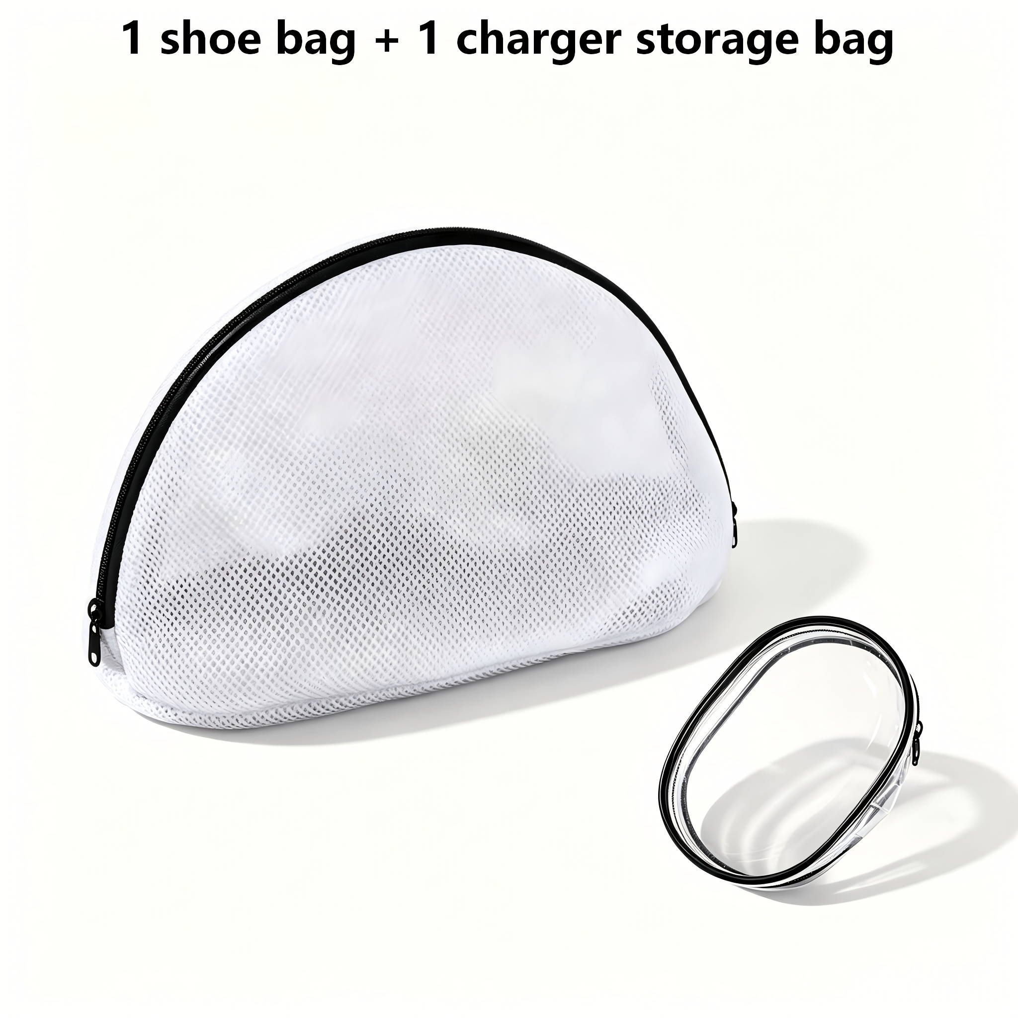 TEMU 2pcs Set ( Shoe Bag Laundry Bag, Garment And Shoe Anti-deformation Protection Bag, Suitable For Laundry Or Shoe Washing, Household Laundry Bag +
