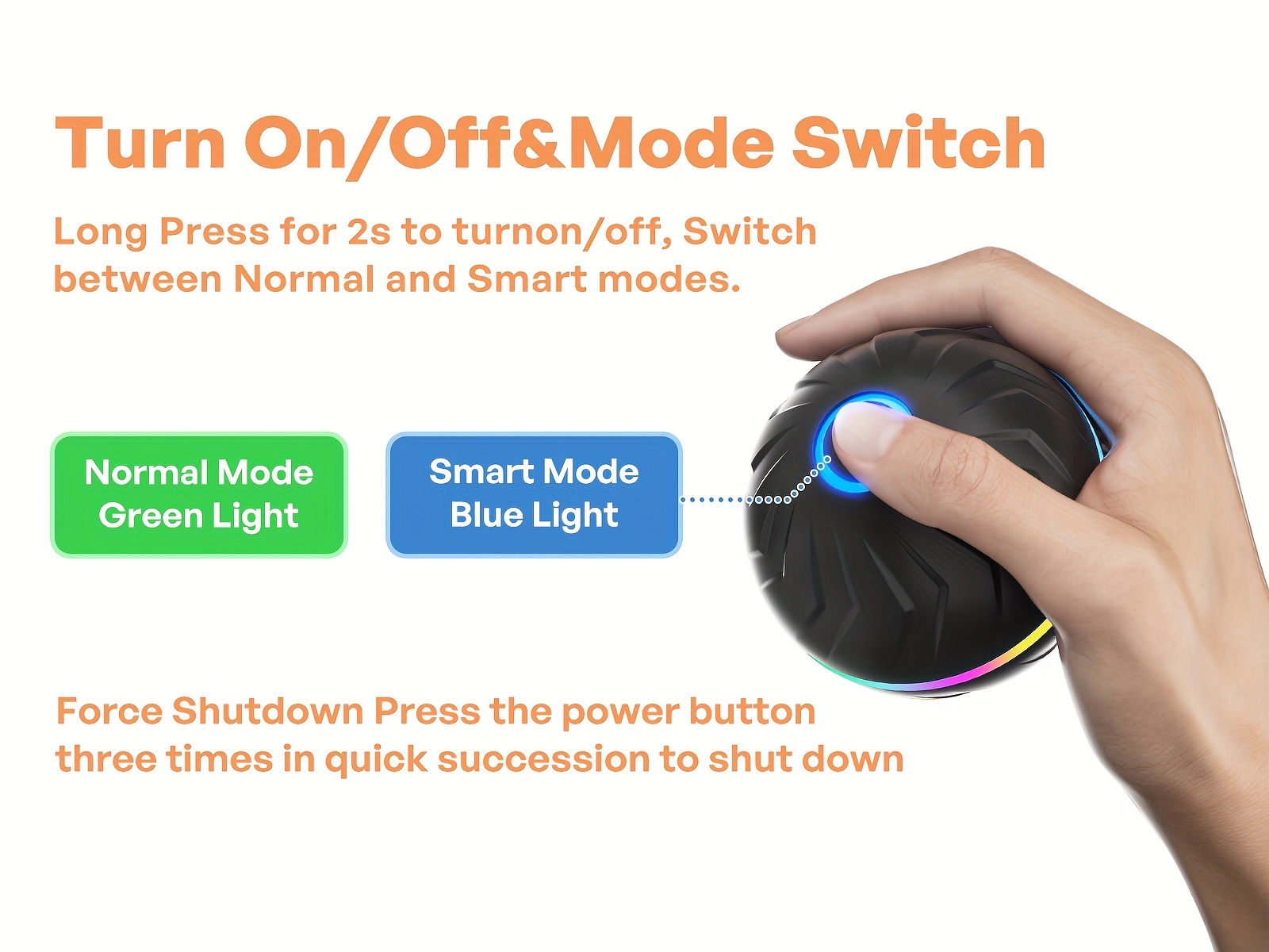 Large-Sized Smart Bouncing Ball for Pets, Featuring Intelligent Jumping And Rolling, an Interactive Dog Toy Ball, Durable Sports-Activated Automatic Rolling Ball Toy, Suitable for Small, Medium, And Large Dogs, USB Rechargeable.