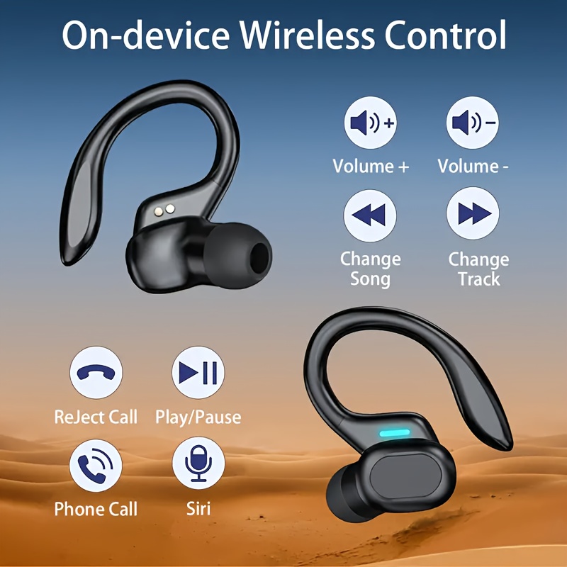 2025 AI Real-Time Translation Earbuds | 144 Languages Support, LED Power Display, Type-C Charging, Touch Control, Voice Noise Cancellation & Open Ear Design |Compatible with All Smartphones for Meetings Sports Travel Gaming - Sleek Gift-Ready Design