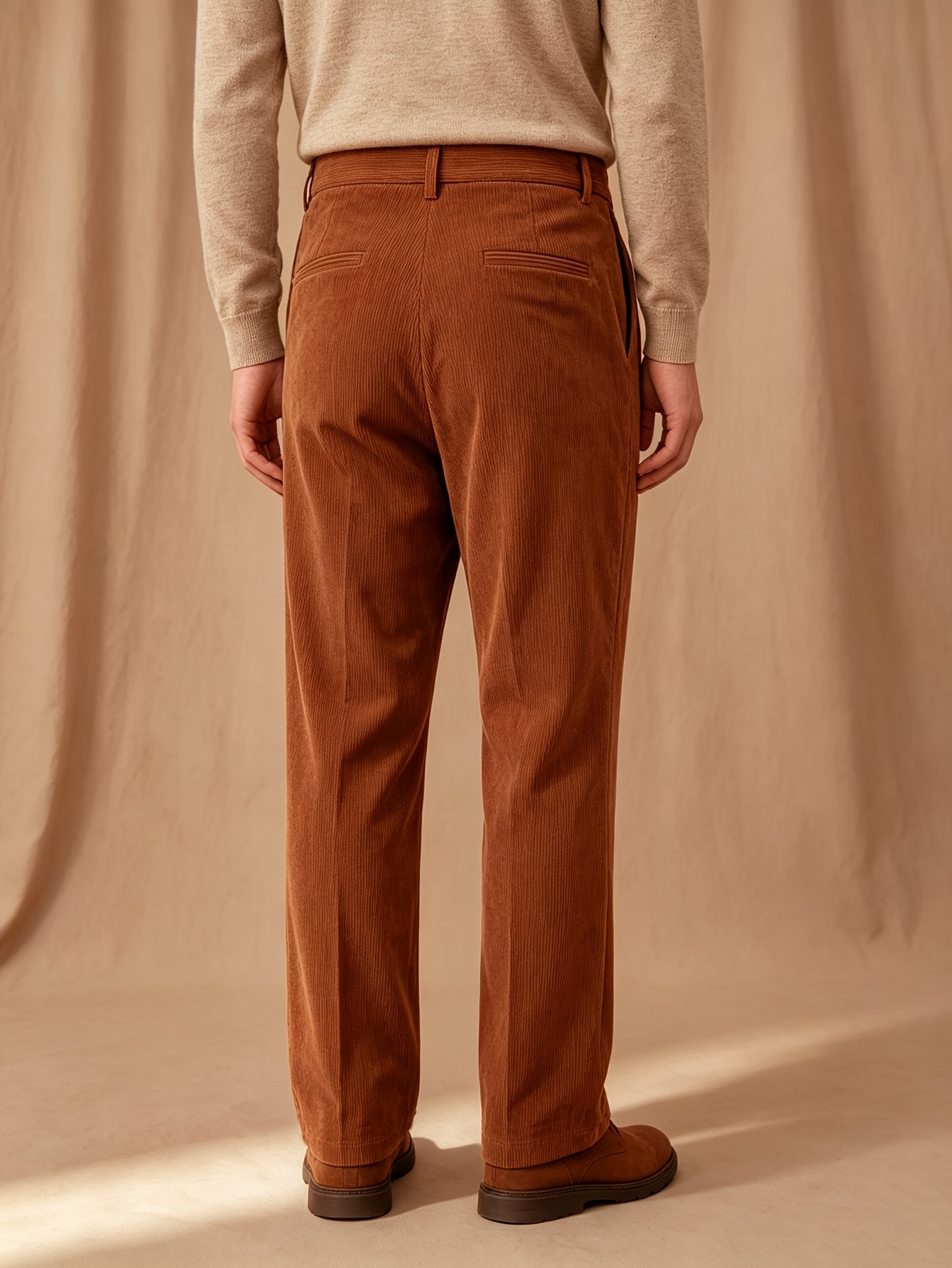 Corduroy Trousers Men'S Autumn Winter Style Straight Loose Men'S Casual Pants Business Suit Dress Pants