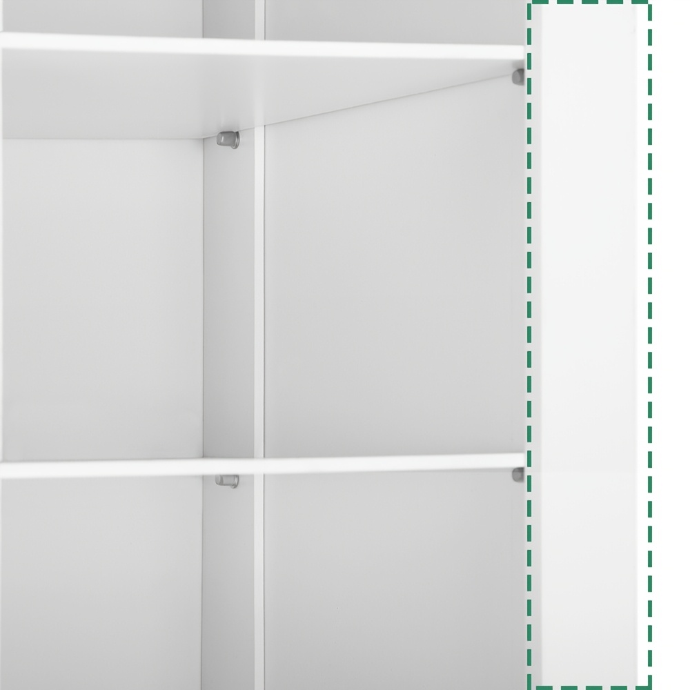 Shoe Storage Unit, Accommodates 36 Pairs, Freestanding Closet Organizer, 8.8-Inch Wide Wooden Shoe Organizer, 12-Tier Vertical Shoe Rack for Entryway And Bedroom, in White And Greige