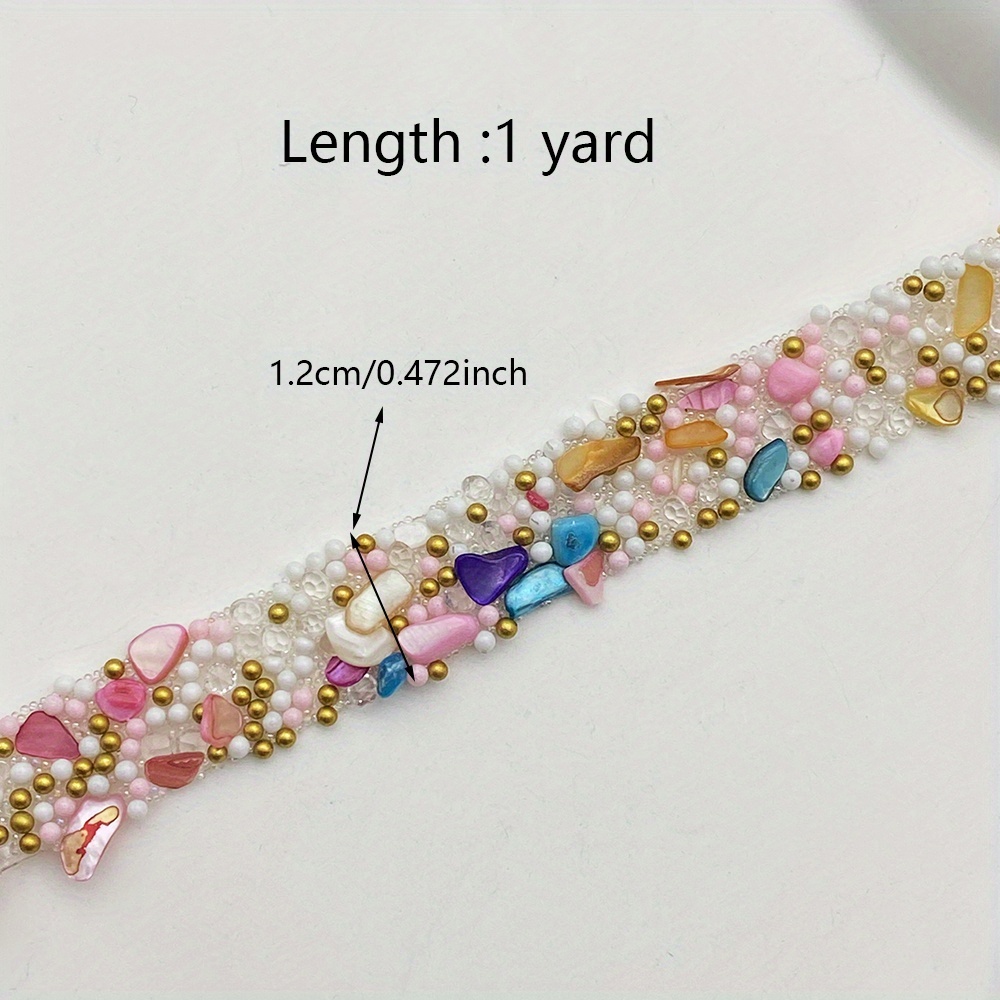 One-Yard Rhinestone Hand-Sewn DIY Self-Adhesive Strip for Clothing & Accessories