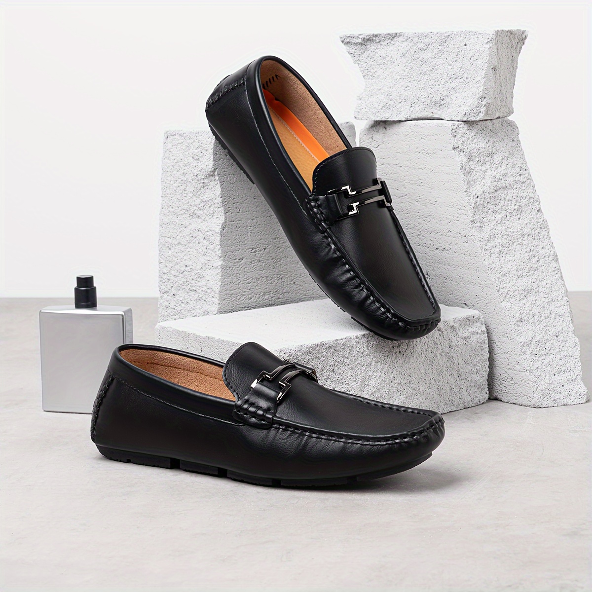 mens loafers casual slip shoes soft penny loafers men Temu