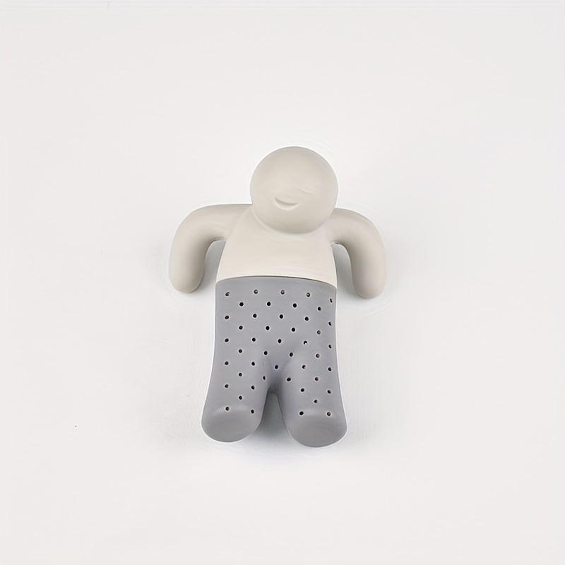 Tea Brewing Little Man Tea Strainer, Abstract Bitter Tea Water Filter, Office Lazy Tea Brewing Gadget, Tea Prank Item