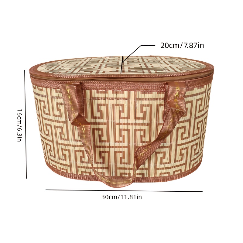 A Foldable Bamboo Storage Basket, Versatile And Portable, Suitable For Gifts, Shelf Baskets
