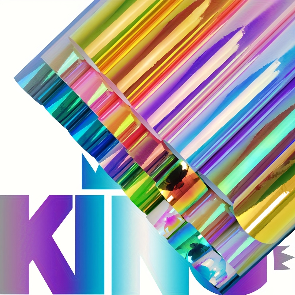 21pcs 30x21cm / 12x8.2in Laser Holographic Self Adhesive Vinyl Sticker Vinyl