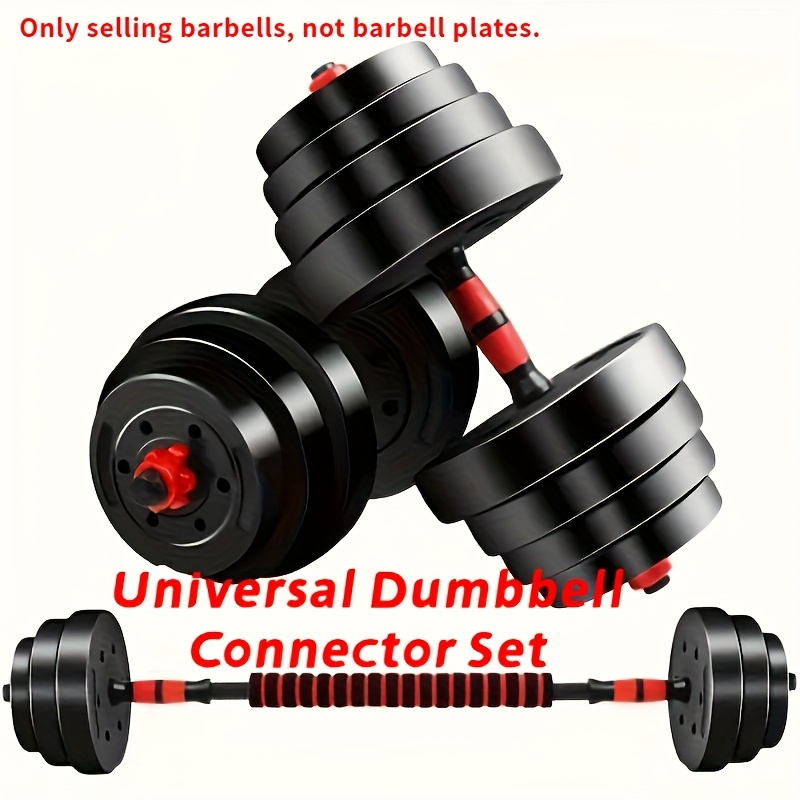 pvc adjustable dumbbell bar attachment kit home fitness equipment