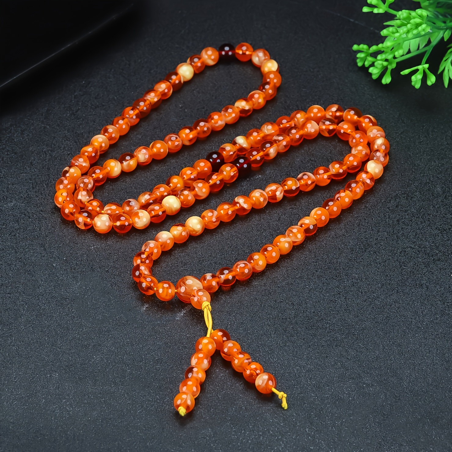 Natural Amber Blood Purple Tiger Pattern Bracelet
