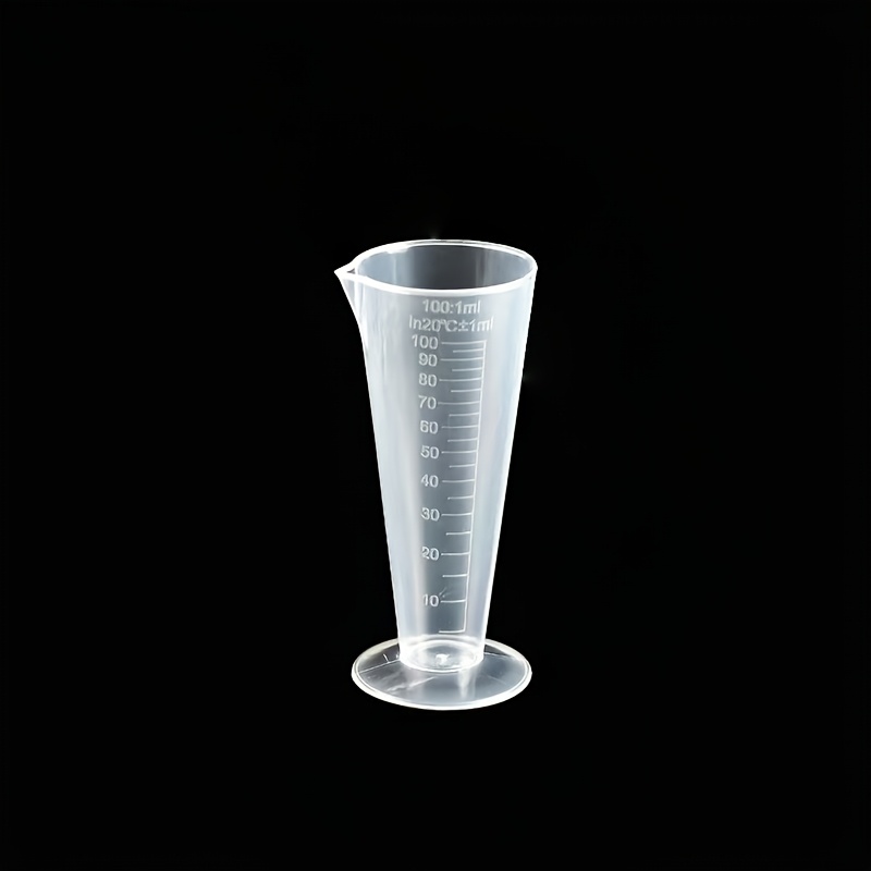 lab essential acid and   resistant polypropylene conical measuring cup heat resistant to   precise measurement research assistant