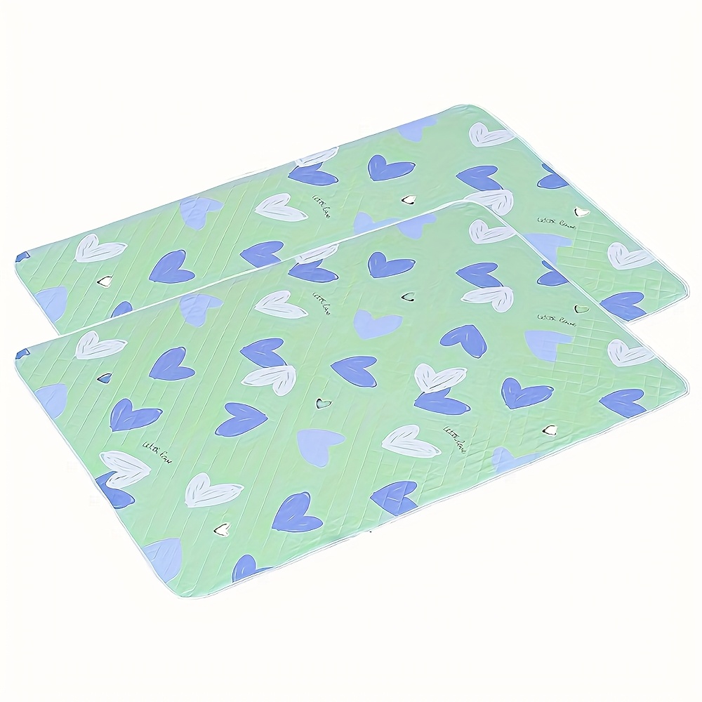 TEMU Set Of 2 Washable Guinea Pig Pads, Measuring 47x31 Inches - Soft Polyester Liners For Small Pets Like Hamsters, Rabbits, And Squirrels, Perfect