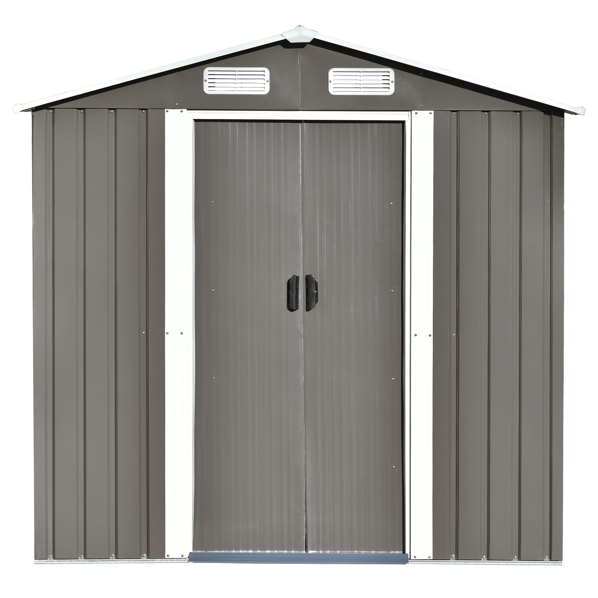 Opmax Patio 6ft X4ft Bike Shed Garden Shed, Metal Storage Shed With 