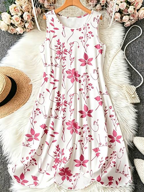 womens floral print elegant camisole nightgown summer dress dress
