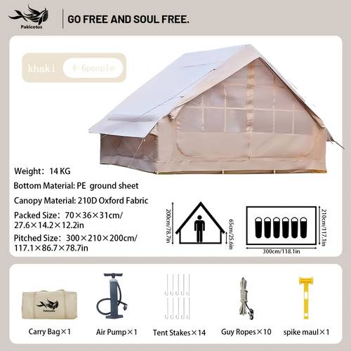 inflatable camping tent suitable for 4 8 people outdoor with windows portable tents universal self supporting air tents inflatable tent with a easy and portable storage bag