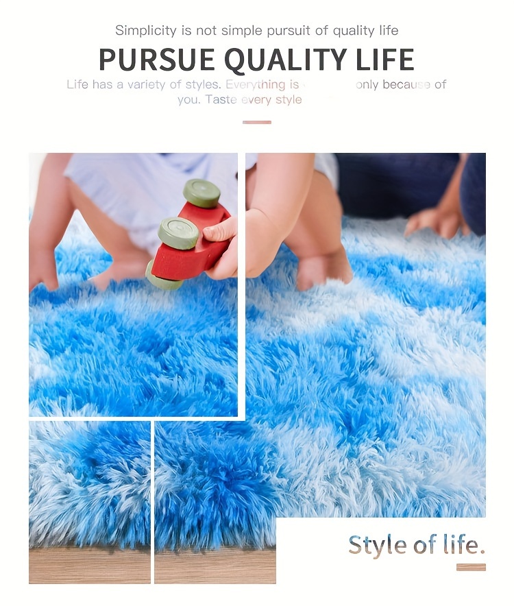 soft cozy plush bedroom rug non slip warm machine washable for indoor use bedside   details 6