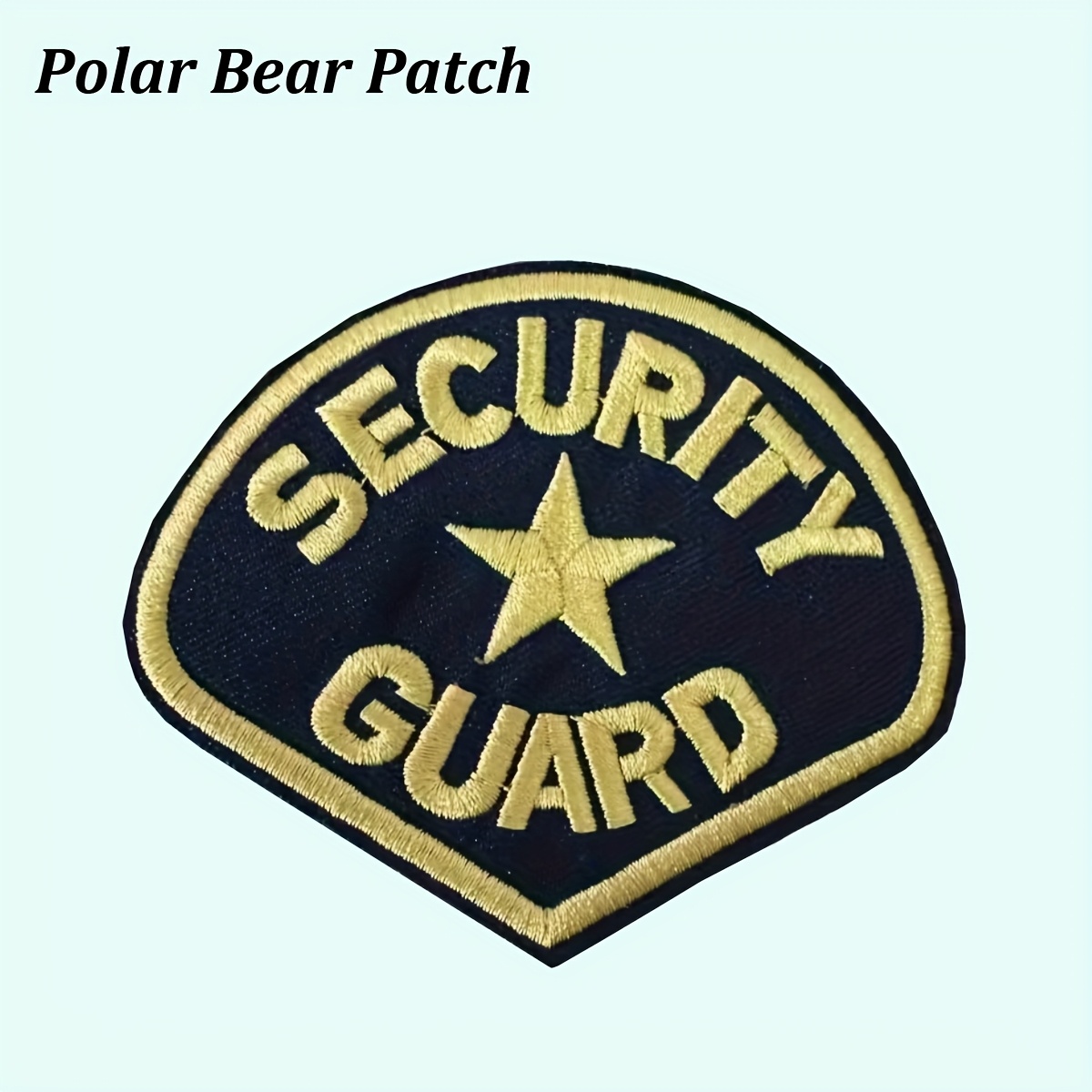 TEMU 1 pz, Toppa termoadesiva gialla ricamata "SECURITY GUARD", adatta per decorazione fai da te di jeans, giacche, abbigliamento, borse e