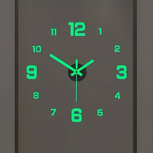 item picture modern 3 wall clock clocks and watches large luminous display silent operation living room bedroom the luminous style only environments bedroom silent contemporary decor