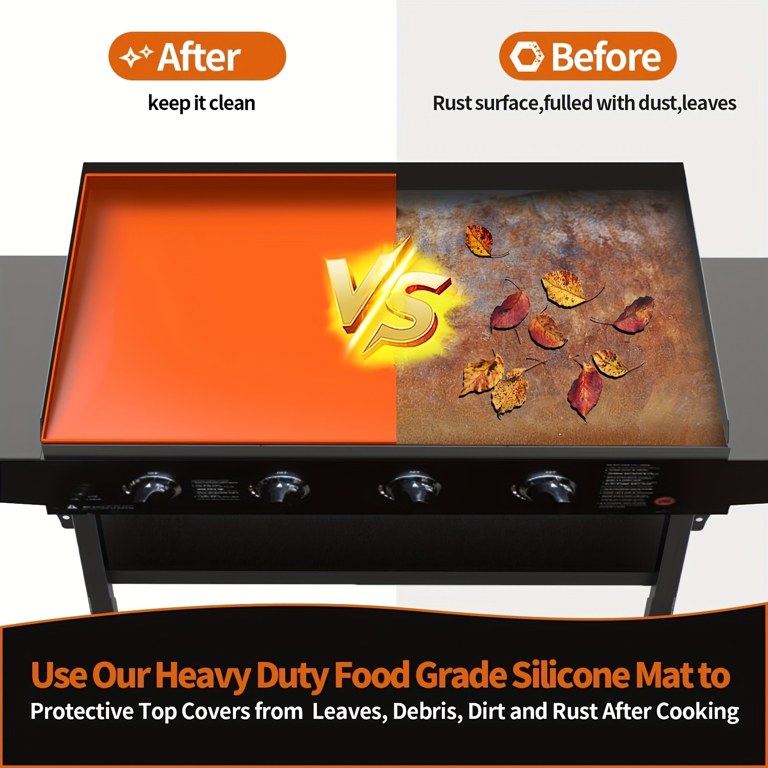 Blackstone 28"" Silicone Giddle Mat, Heavy Duty, Non-Stick