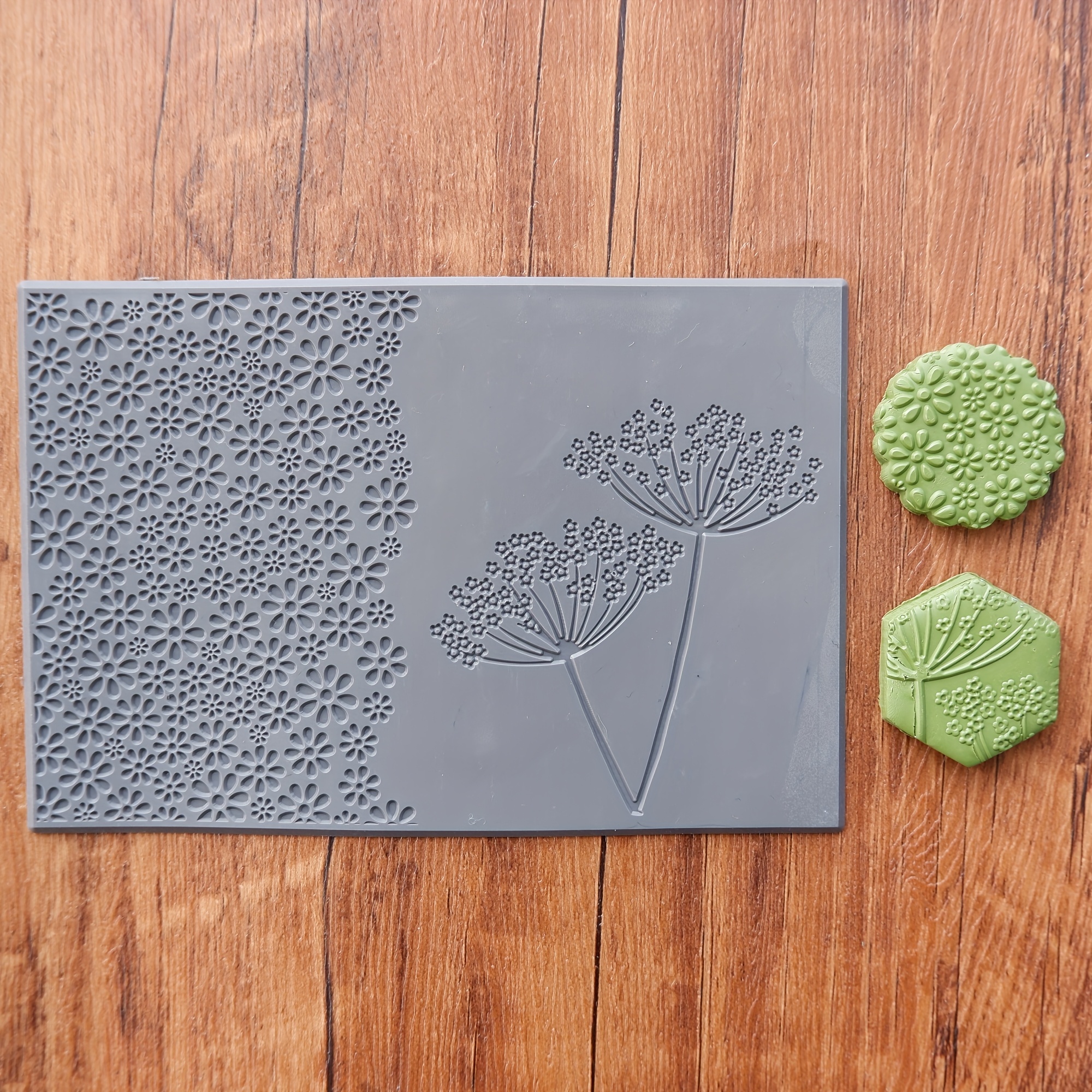 Dandelions Polymer Clay Texture Mats For Polymer Clay Earrings Jewelry Making, Polymer Clay Crafts Making Tools