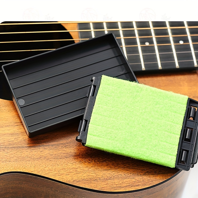 Pulitore Per Corde Di Chitarra - 2 Pezzi, Per Chitarra, Basso, Ukulele, Con Microfibra