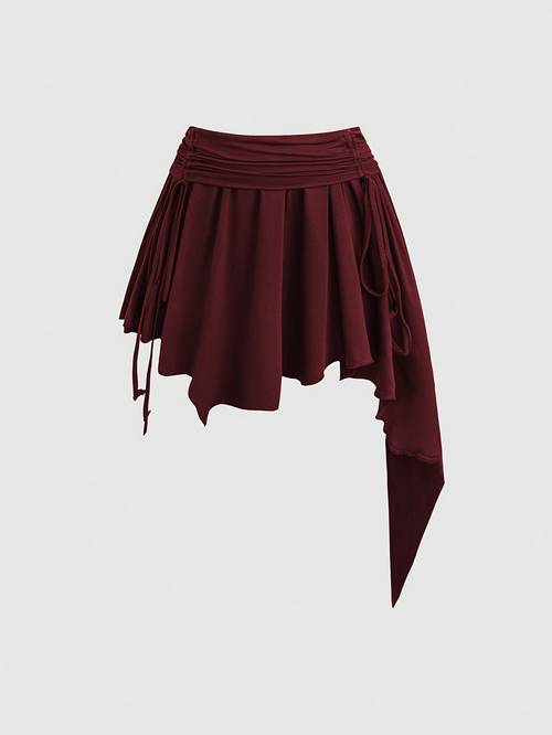item picture plus size womens plus size asymmetrical a line skirt with irregular hem solid color boho chic skirt suitable for wear machine washable high skirt for casual dressy outfits