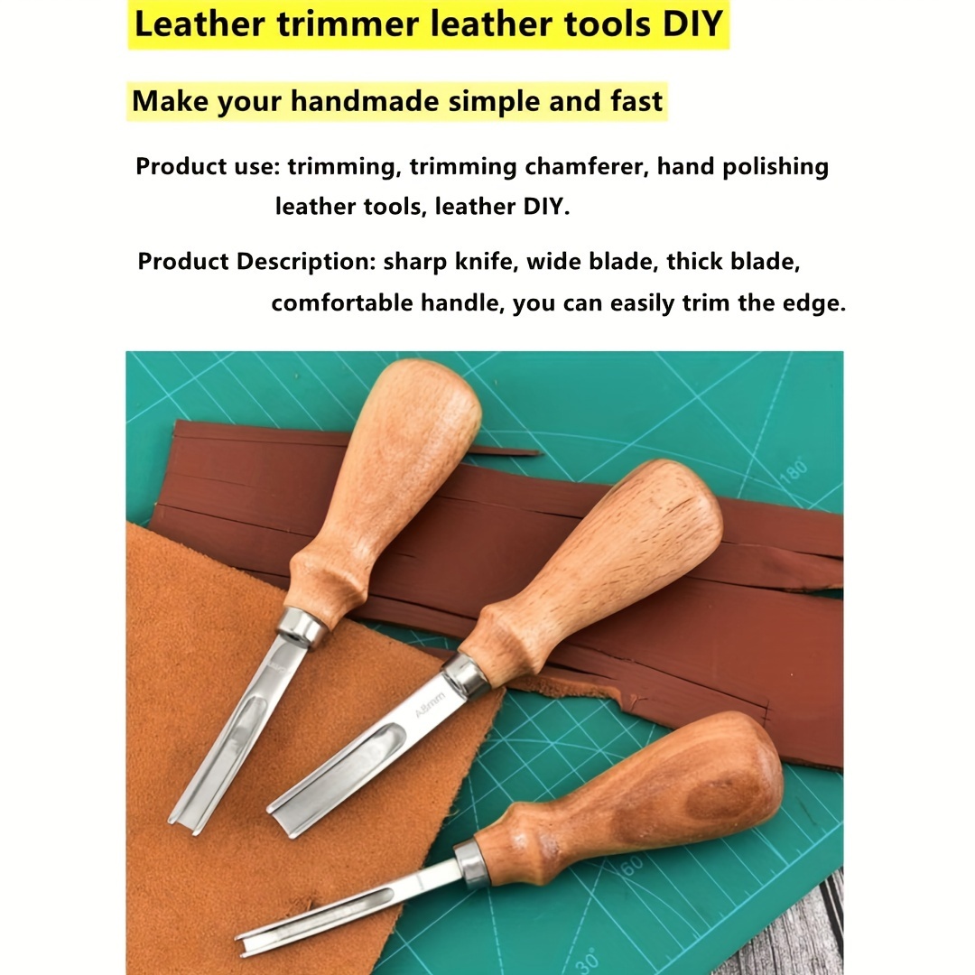 Leather Edge Skiving Beveler Tool Set French Beveler Wide Temu Australia