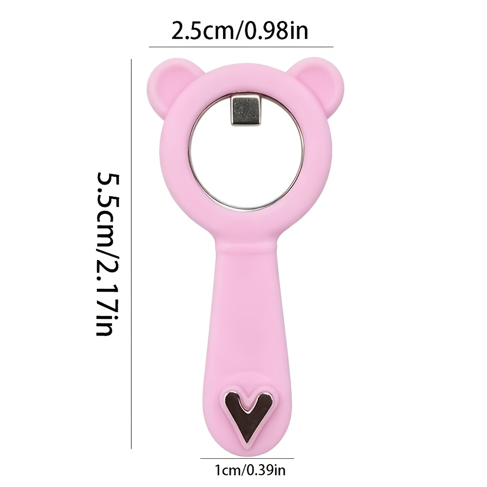 Cartoon Bear Ring Cat Eye Magnet Tool