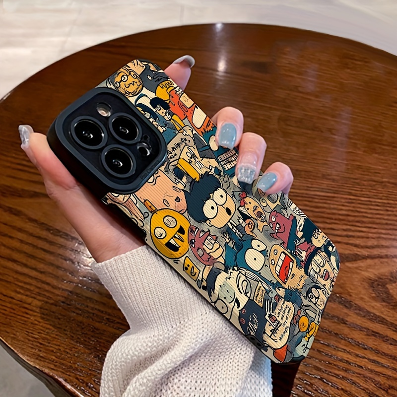 phone case cartoon multi element creative doodle phone case - Temu Oman