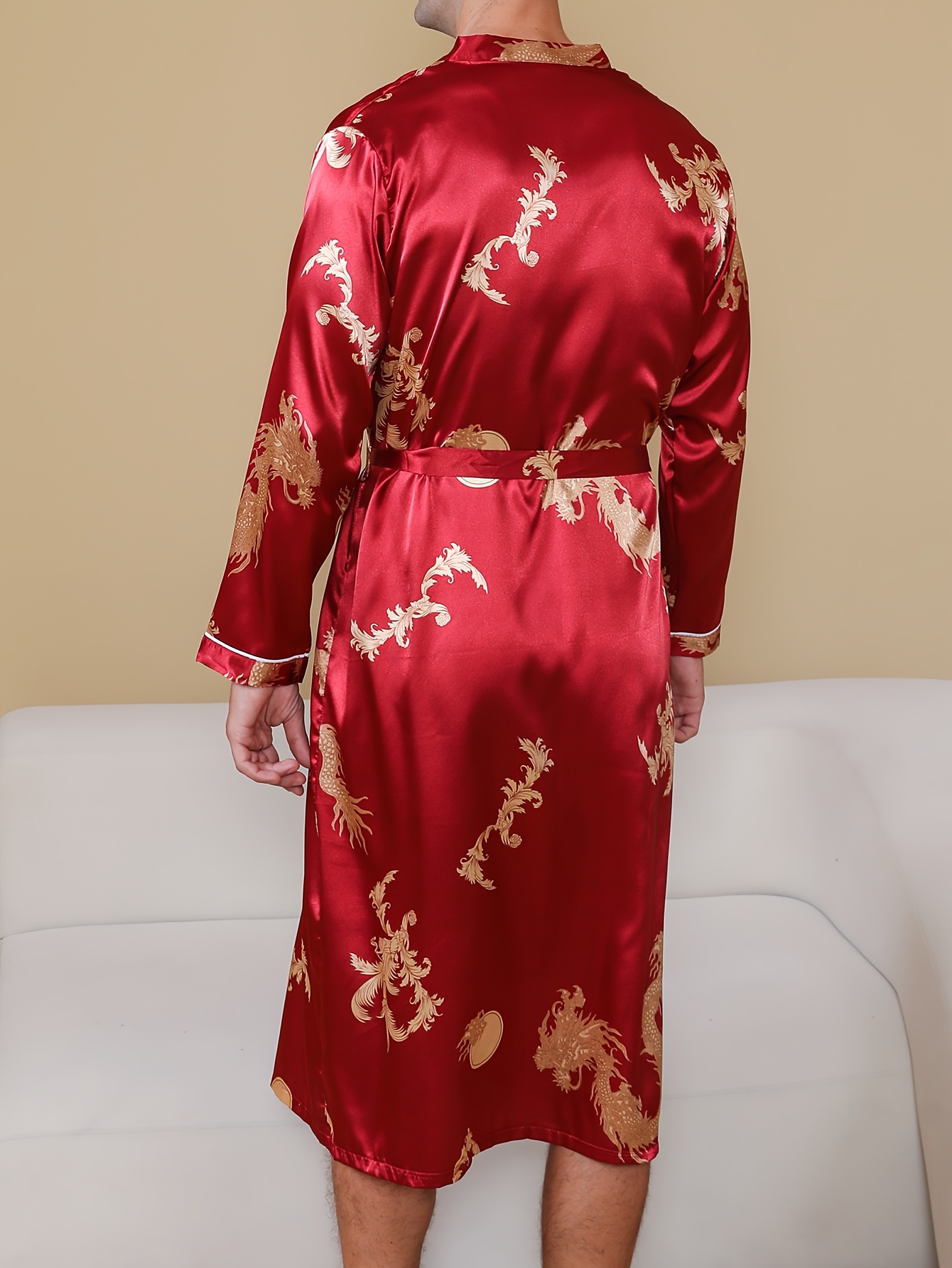 open lace back dress Ornate Paisley Madder Silk Dressing Gown in Red  Budd Shirtmakers Ltd