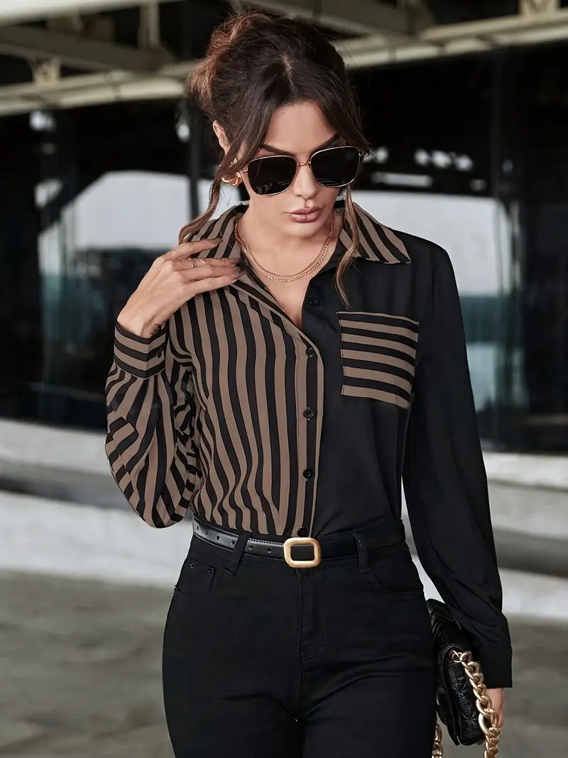 contrast trim dress shirt TOM FORD Men's Silk Pinstripe Contrast-Trim Dress Shirt