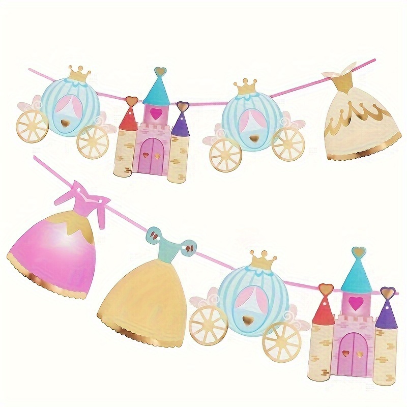 

& Birthday Party Banner - Paper Garland For Girls' Celebrations, Room And Garden Decor, Winter, New Year