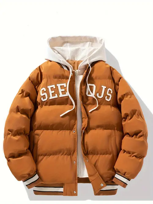 mens fashion casual vacation two padded jacket