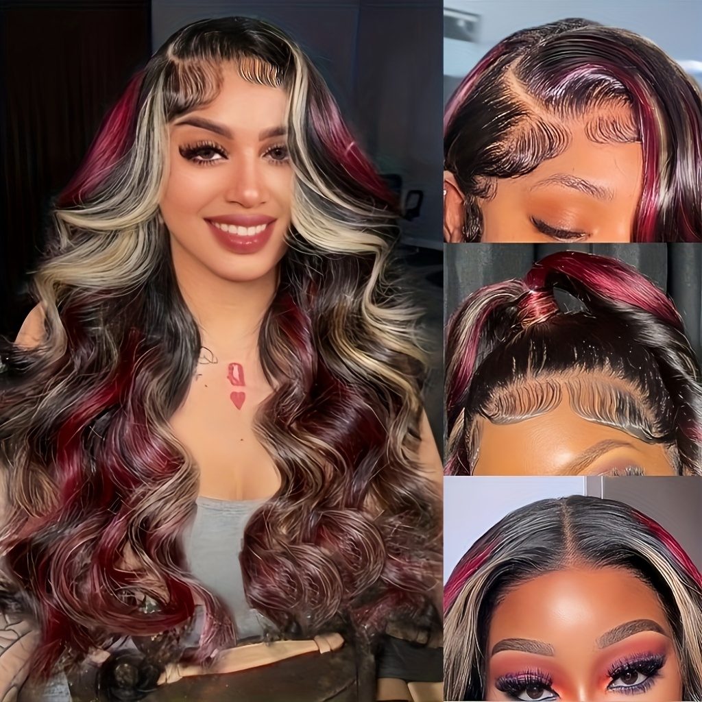 Echthaar-Perücke Mit Ombré-Highlight & Lace Front – 150 % Dichte, 4/27 Honigblond | Vorgezupft, HD-Lace