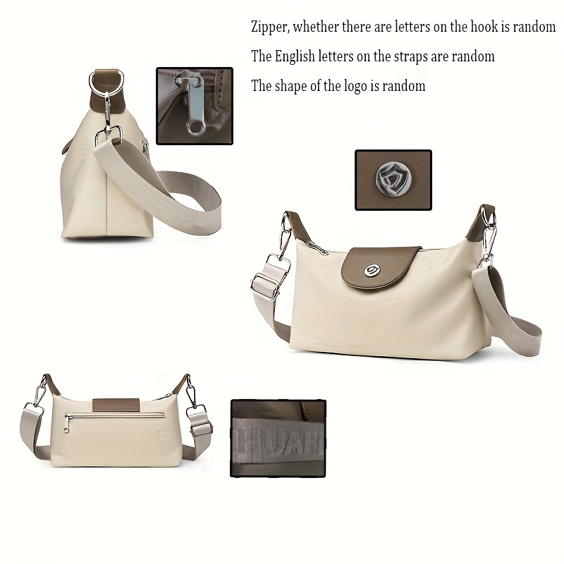 high quality nylon womens shoulder bag fashionable   small square bag lightweight mobile phone bag   crossbody bag Product details 3