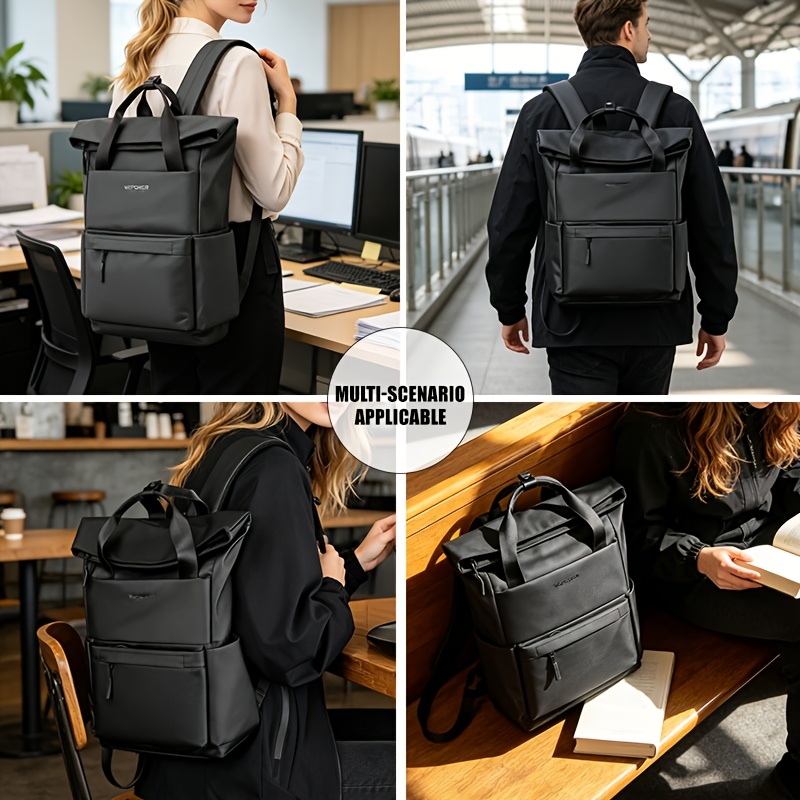 Urban Teenager'S Business Backpack Fashion Canvas Backpack High Quality Backpack Large Capacity Multifunctional Laptop Backpack Schoolbag, for Teenager, For Teenager