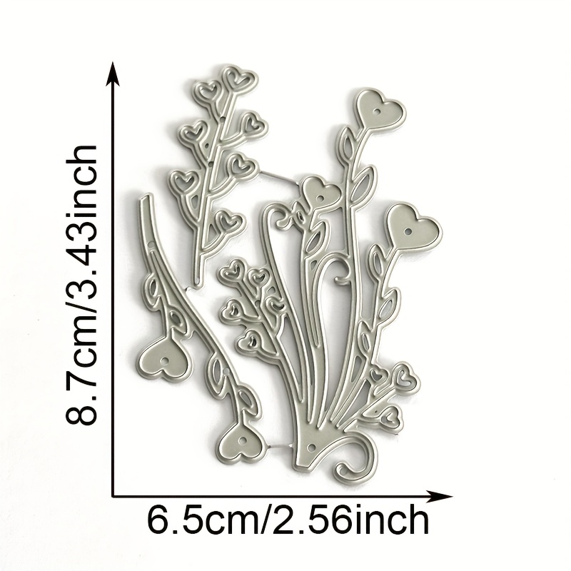 Image of 1pc Heart Flower Metal Cutting Dies Stencils For Scrapbooking Photo Album Decorative Embossing Paper Cards