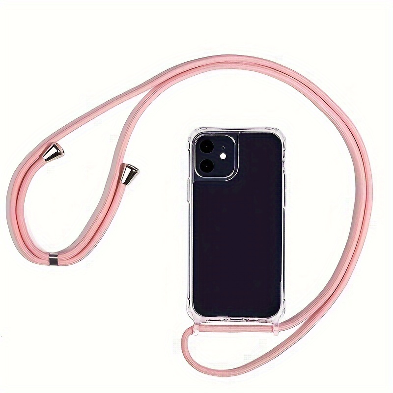 Cool® - Funda Transparente Con Cordon Cuerda 150 Cm Iphone 12 Mini