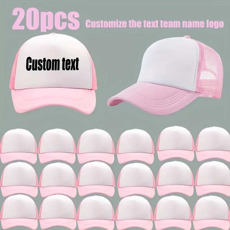 20 Custom Logo Trucker-Style Baseball Caps