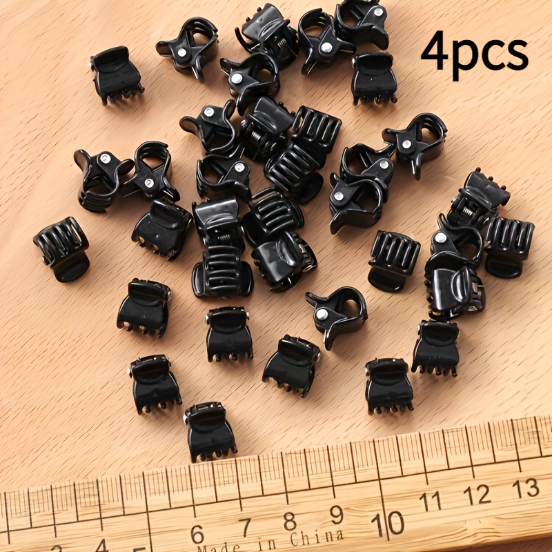 TEMU Black Pure Cute Mini Hair Clip Women's Summer Bangs Side Short Hair Clip Casual Hairpin