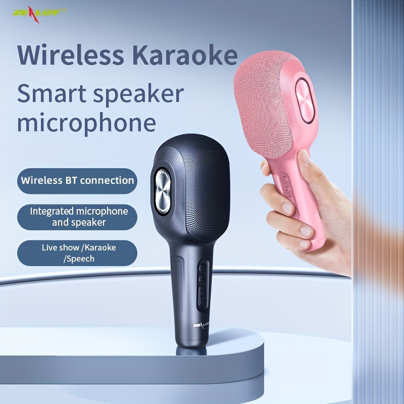 Wireless Karaoke Microphone Handheld Portable Speaker Home Temu