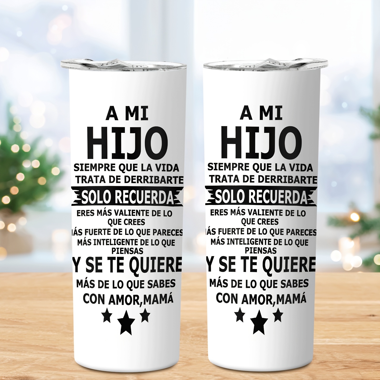 TEMU 1pc 1pcs 1pc 1pcs "to My Son" Themed Water Bottle - Large 20oz Double-walled Insulated Car Mug &, Gift Suitable For Holiday, Birthday, Teacher
