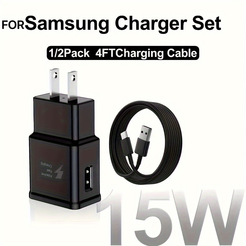 Paquete de 5 cargadores tipo C de carga rápida, cargador de pared USB  rápido para teléfono Android compatible con Samsung Galaxy  S21/S20/S10/S10e/S10